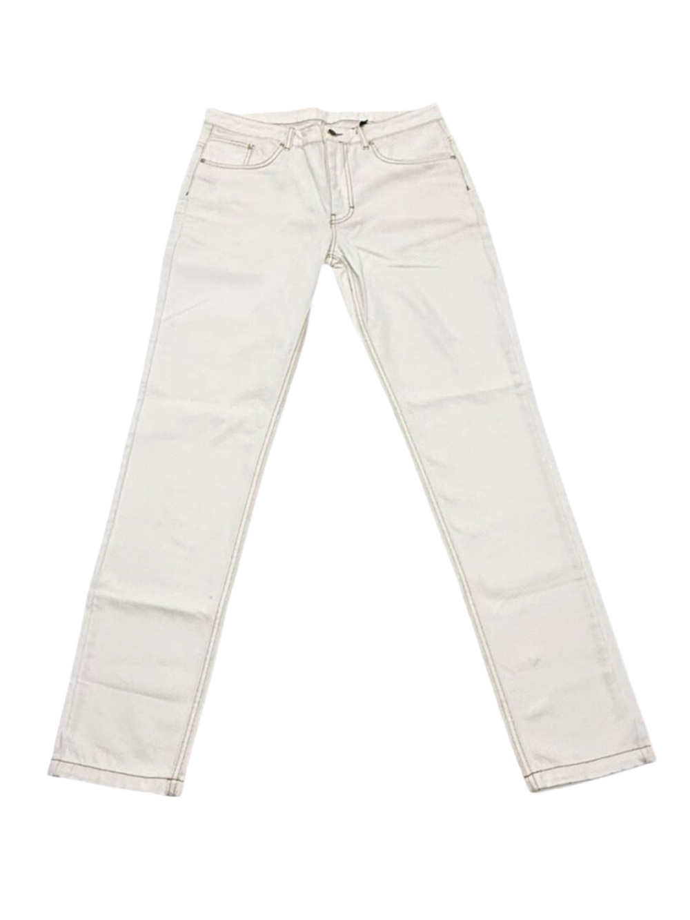 Vintage Y2K Place of Elms White Denim Jeans Mens 34x35 Deadstock Straight Leg